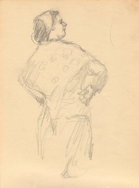 Лист из альбома. Танцующая.