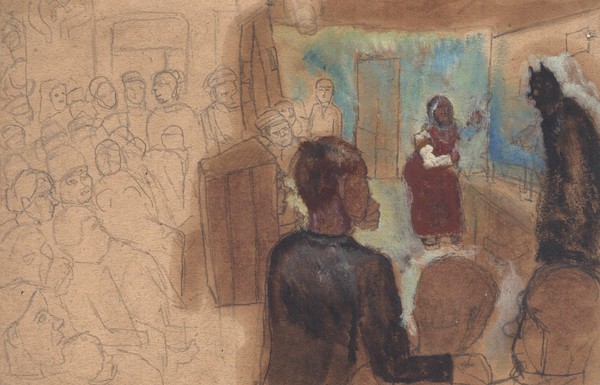 В клубе на спектакле. Смоленск.