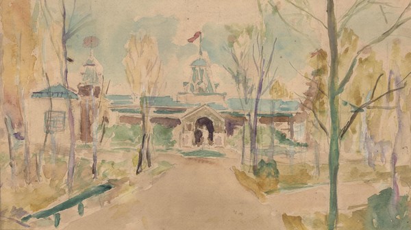 В осеннем парке.