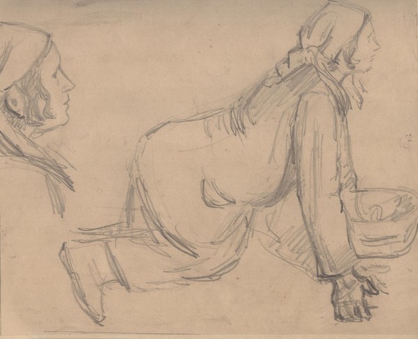 Женщина в платке.