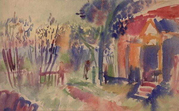 Пейзаж с домом.