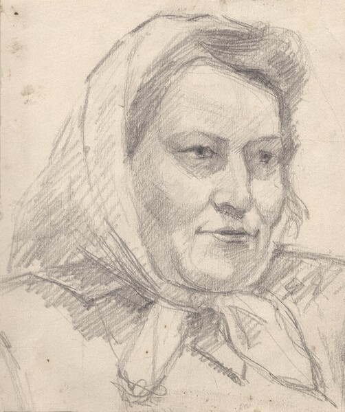 Женщина в платке.