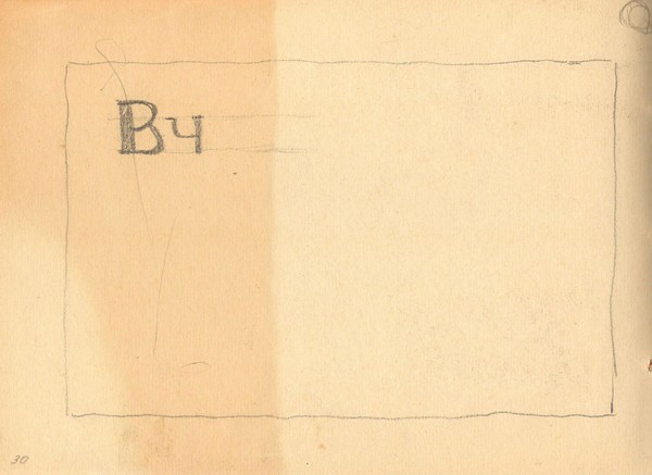 Лист из альбома. Буквы.