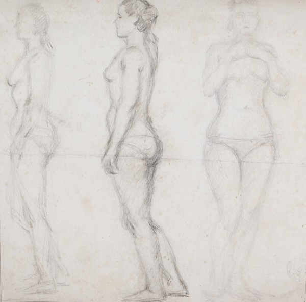 Три натурщицы. Ню.