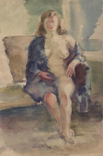 Натурщица в интерьере.