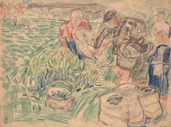 Уборка огурцов.