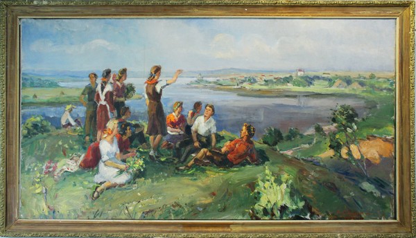 На древнем кургане.