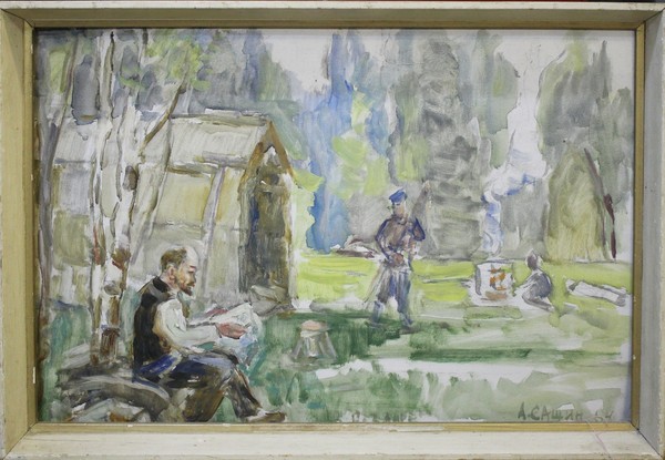 Ленин в Разливе.