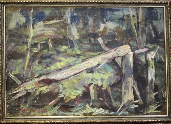 Остатки землянок.