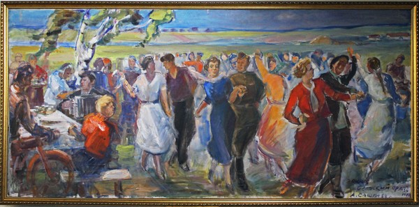 Сельский праздник (эскиз).