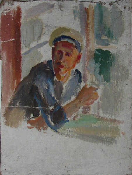 Парень, смотрящий в окно.