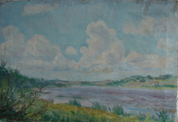 Волхов с облаками.