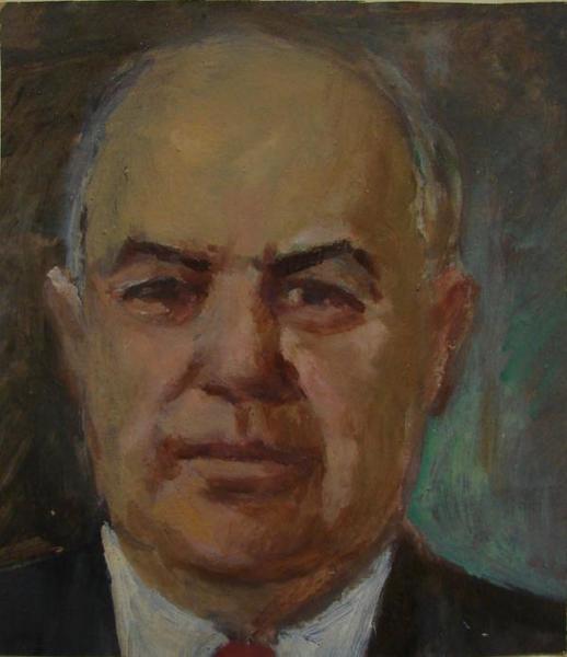 Голова пожилого мужчины.