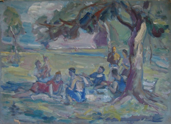 Отдых. Эскиз.