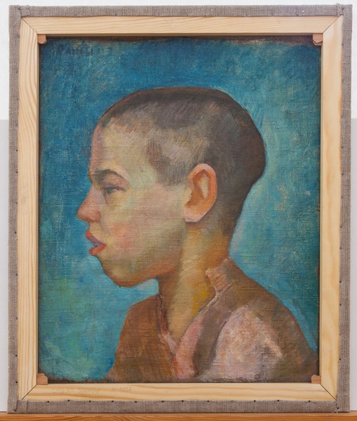 Портрет старика. Академическая работа. (На обороте: Голова мальчика на голубом фоне).