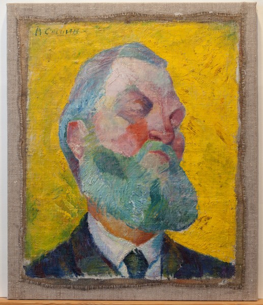 Портрет старика. Академическая работа. (На обороте: Голова мальчика на голубом фоне).