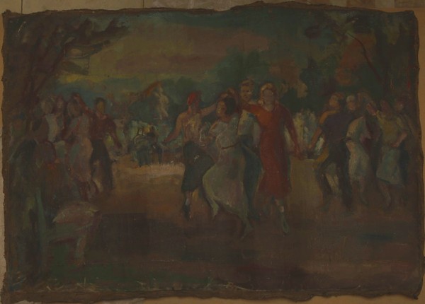 Танцующие в парке.