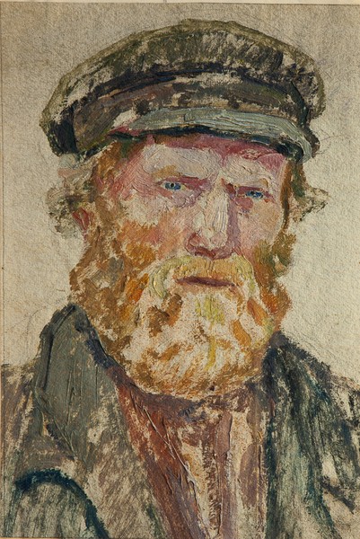 Портрет старика в кепи.