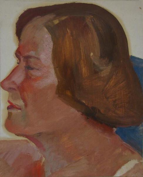 Женская голова.