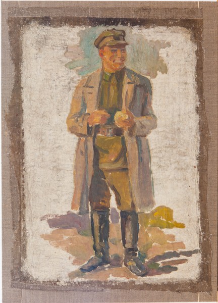 Портрет С.М. Кирова. (На обороте: Сельский пейзаж).