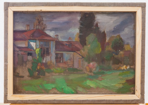 Портрет С.М. Кирова. (На обороте: Сельский пейзаж).