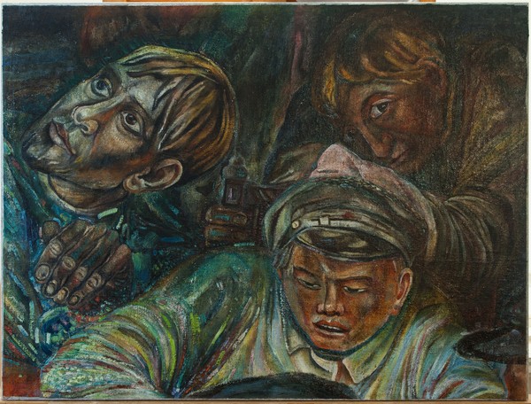 В сельсовете. Фрагмент дипломной работы.