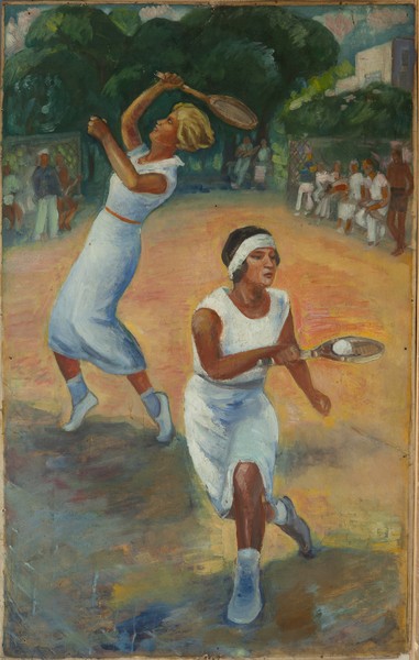 Игра в теннис.